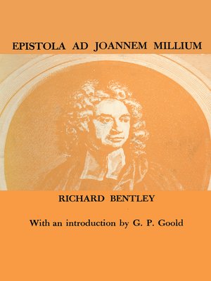 cover image of Epistola ad Joannem Millium